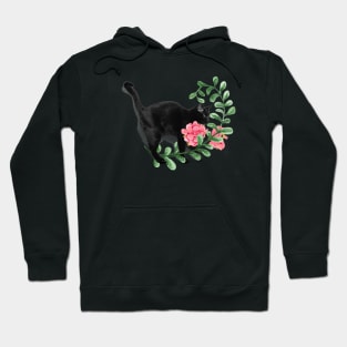 The capricious black cat Hoodie